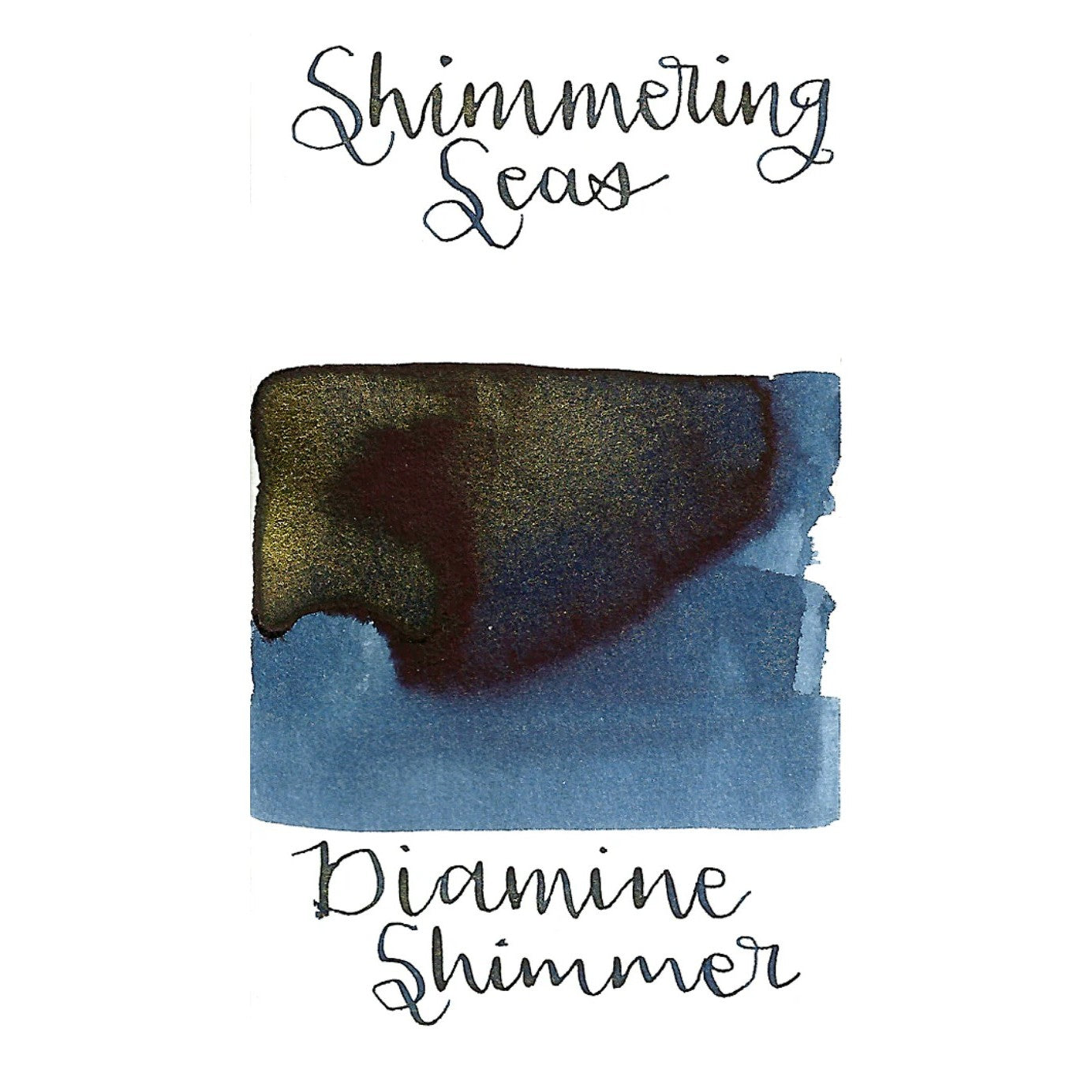 Diamine Shimmertastic - Shimmering Seas (Gold) - Botella 50ml.