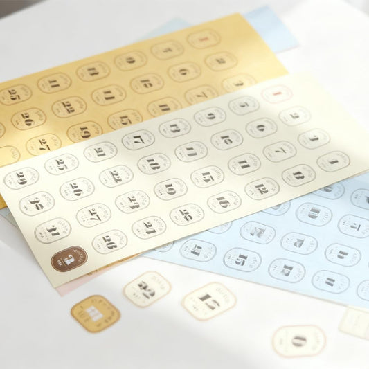 Benstore Design - Sticker - Pegatinas de 365 días del Año - Calendario