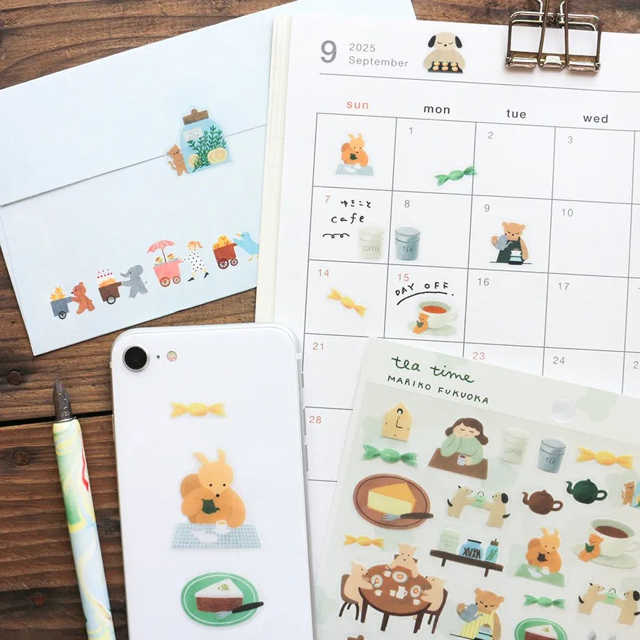 Mariko Fukuoka - Tea Time - Sticker Sheet