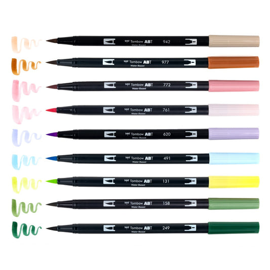 TOMBOW - Dual Brush Pen Set de 10 - Fairies