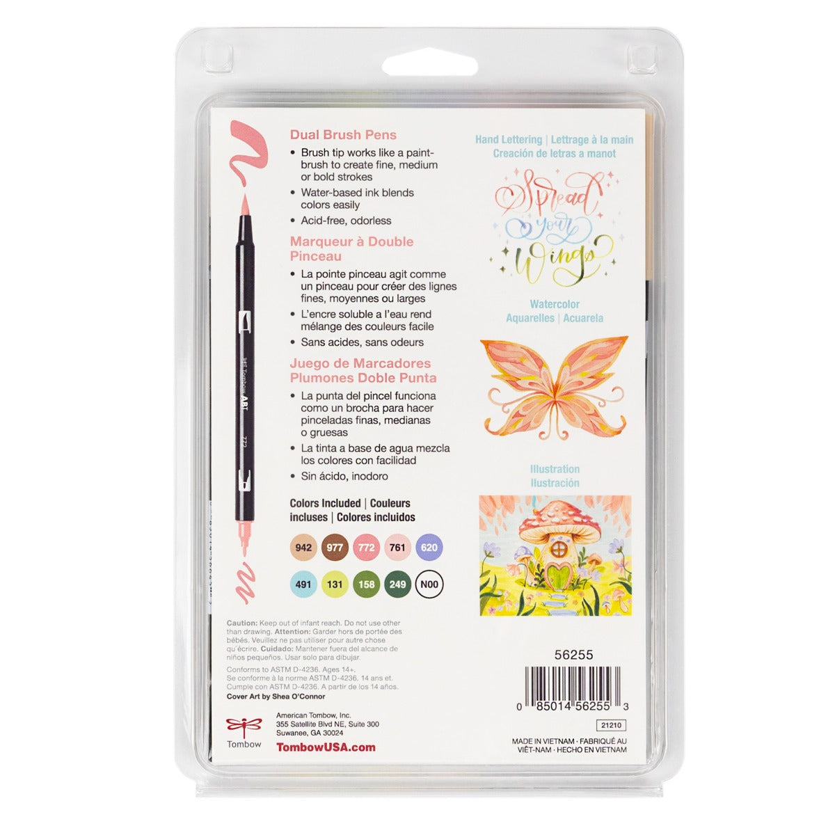 TOMBOW - Dual Brush Pen Set de 10 - Fairies