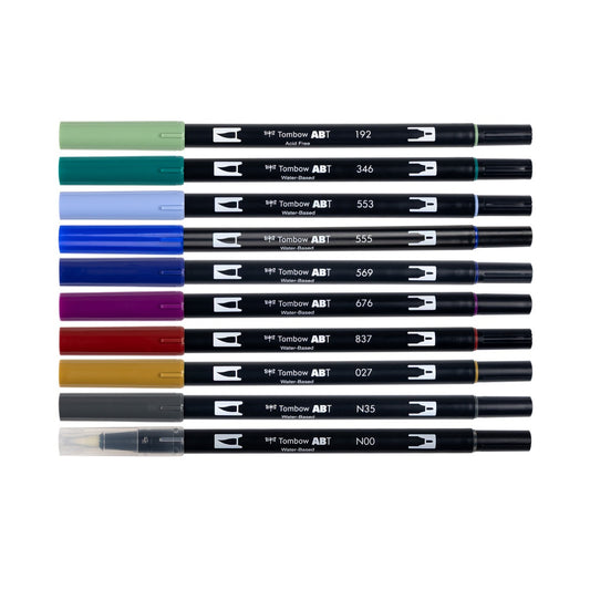 TOMBOW - Dual Brush Pen Set de 10 - Dragons