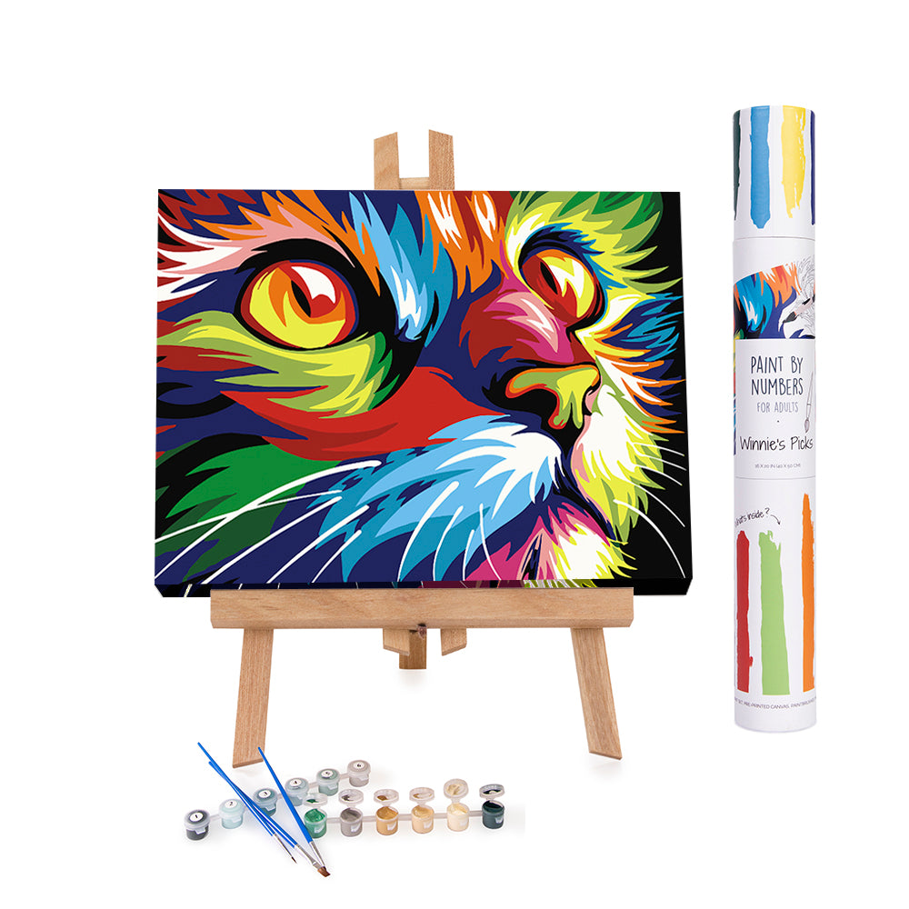 WINNIE´S PICKS - Abstract and Modern Colorful Cat
