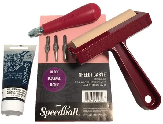 Speedball - Block Printing Starter Kit - 7 piezas