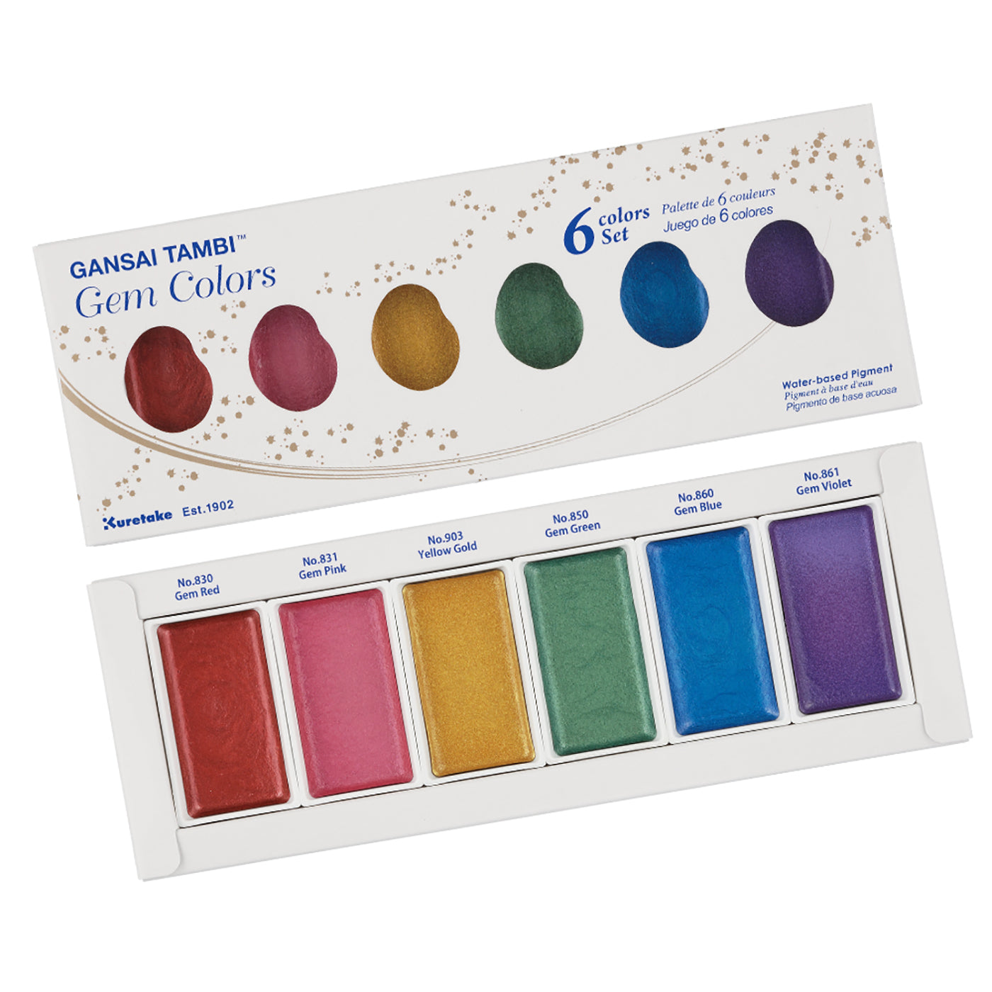KURETAKE ZIG - Gansai Tambi Metallic Watercolor Sets