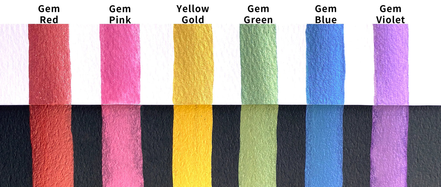 KURETAKE ZIG - Gansai Tambi Metallic Watercolor Sets