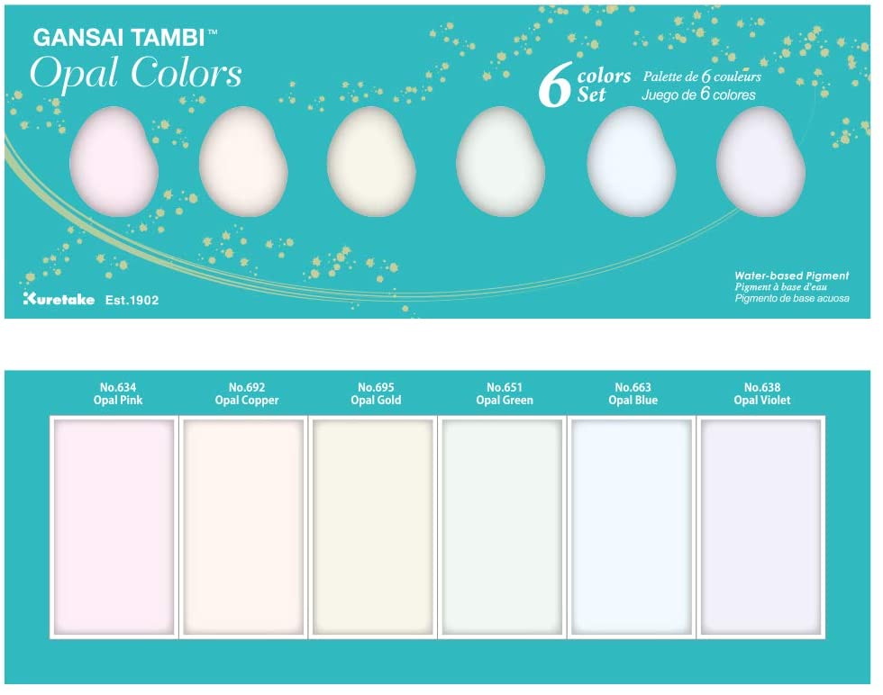 KURETAKE ZIG - Gansai Tambi Metallic Watercolor Sets