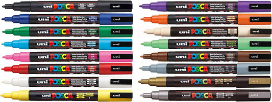 Posca Set de Colores Básicos - Set de 16 colores