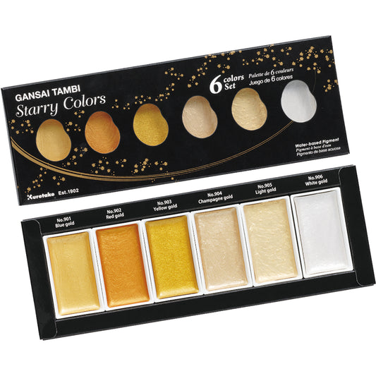 KURETAKE ZIG - Gansai Tambi Metallic Watercolor Sets