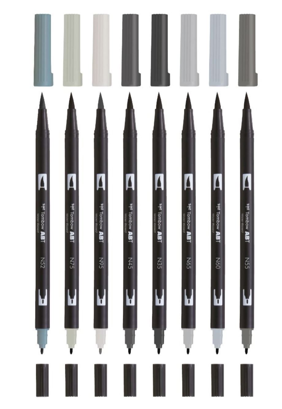 Tombow Dual Brush-Pens - Cool Gray