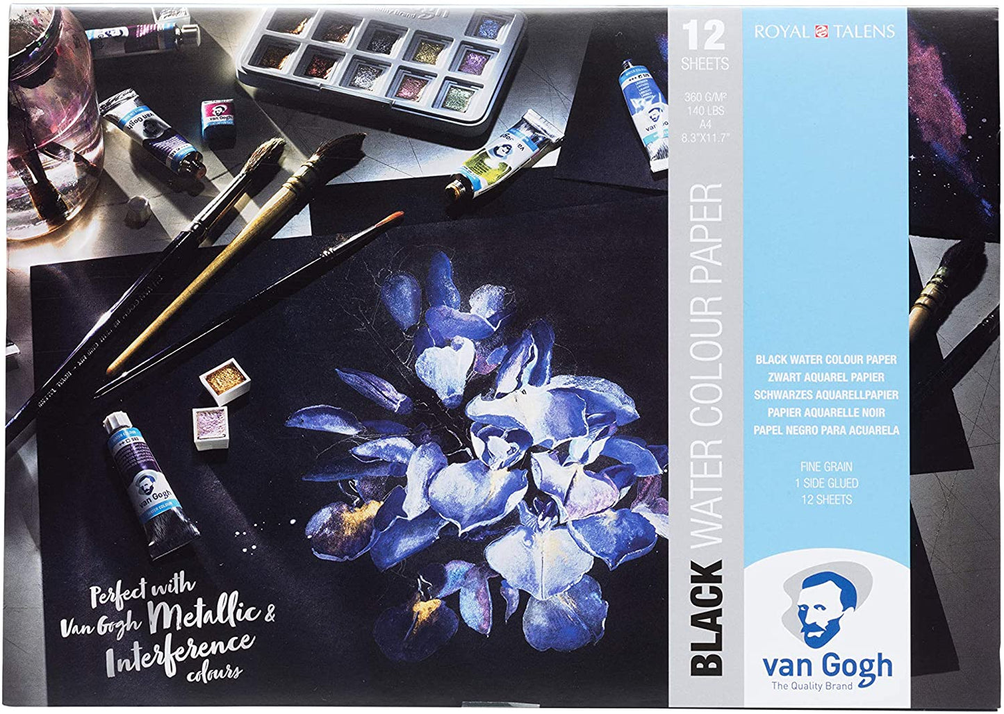 VAN GOGH - Watercolor Black Paper Pads