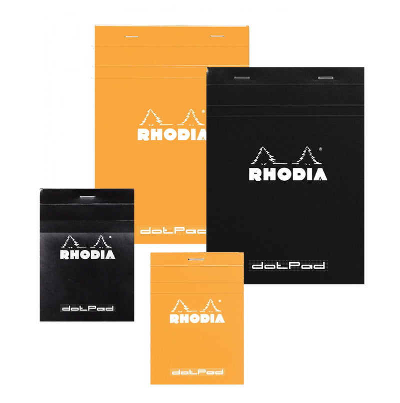 Rhodia dot Pad No.12 - Negro - Punteados - Pequeña