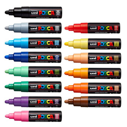PC-7M - Posca Markers - Thick Round Tip