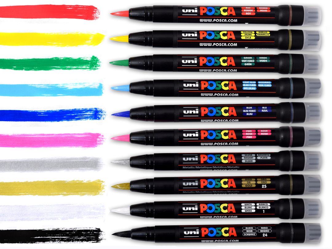 PCF-350 - Marcadores Posca - Punta Pincel