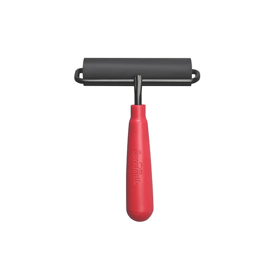 Speedball Deluxe Hard Rubber Brayer with Wire Frame - 4" (Rodillo de Caucho Duro para Linograbado)