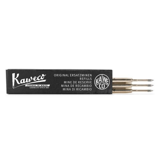 Kaweco G2 Ball Pen Refill - Black - 0.8 mm - 3 unidades