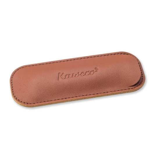 Kaweco Eco Leather Pouch - 2 Sport Pens - Brandy