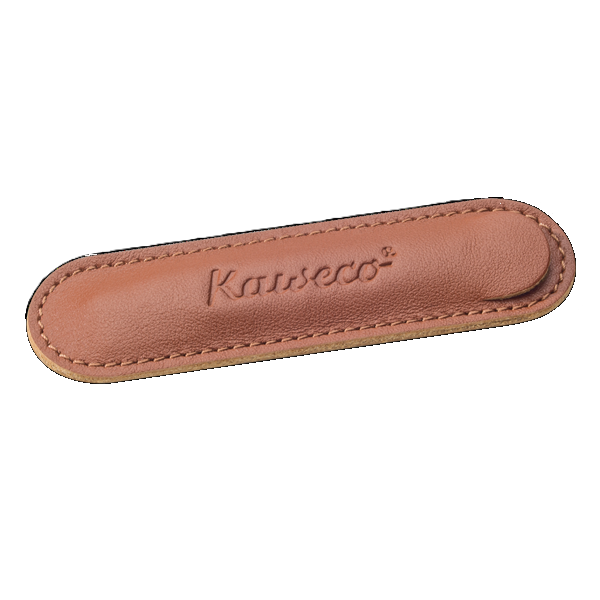 Kaweco Eco Leather Pouch - 1 Liliput Pen - Brandy