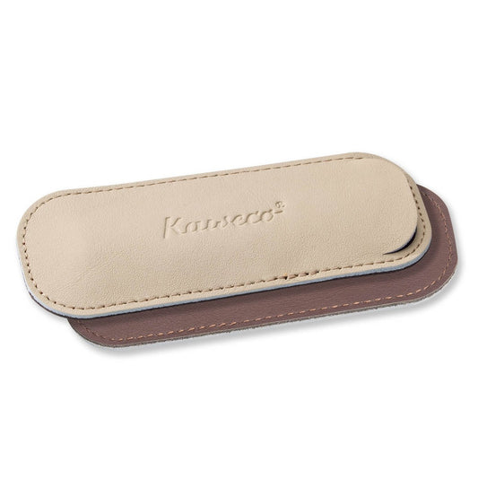 Kaweco Eco Leather Pouch - 2 Sport Pens - Espresso