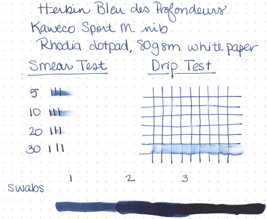 J. Herbin - Bleu des Profondeurs (Deep Blue) - Tinta Botella 30ml.