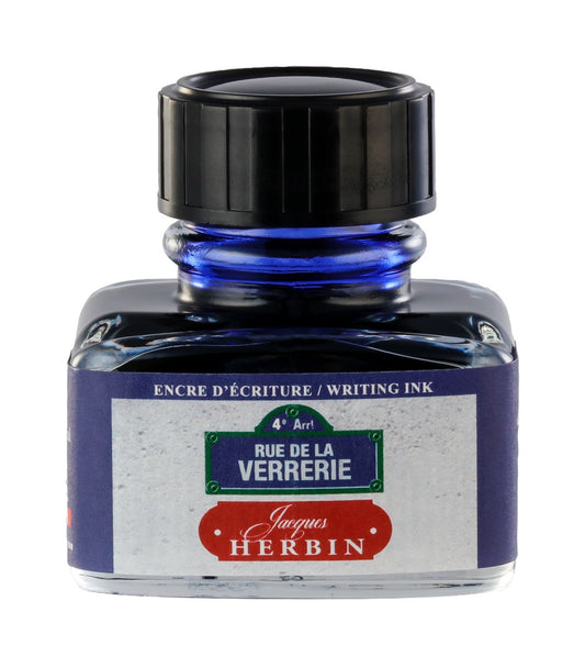 J. Herbin - Paris Ink Collection - Rue de la Verrerie Blue - Tinta Botella 30ml.