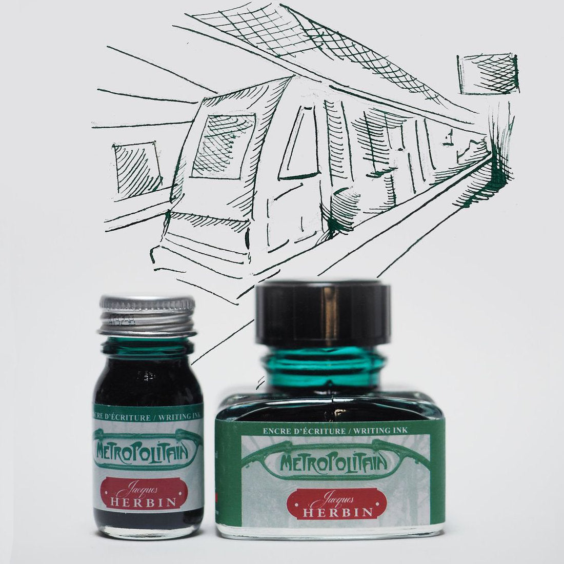 J. Herbin - Paris Ink Collection - Metropolitain Green- Tinta Botella 30ml.