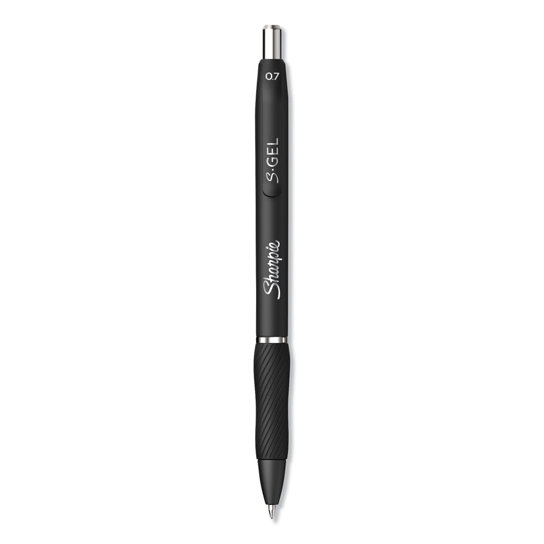 S-Gel Boligrafo Rectractil de Gel - Punta Media 0.07mm - Tinta Negra