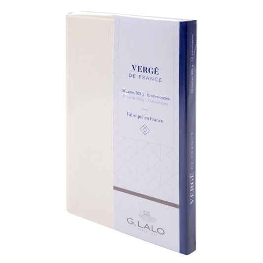 G. Lalo - Vergé de France - Set de Tarjeta y Sobre - 3.5" x 5.5″
