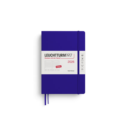 Leuchtturm 1917 - Daily Planner Medium (A5) 2026 - ENGLISH - Agenda 2026