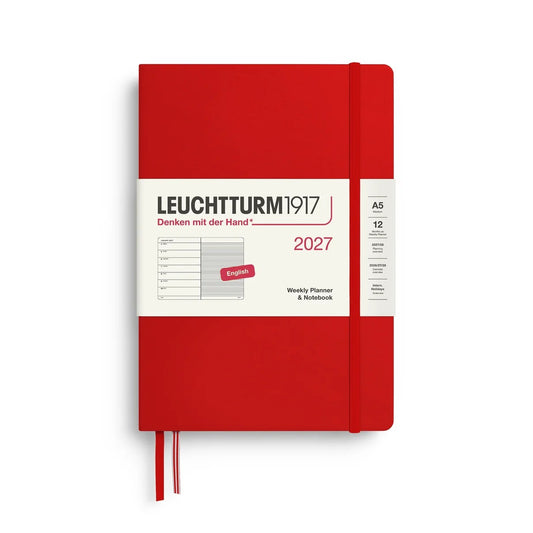 Leuchtturm 1917 - Agenda Semanal y Cuaderno de Raya - Agenda 2027 en Inglés
