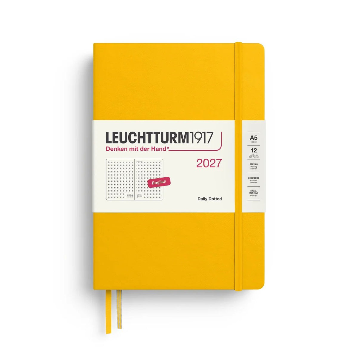 Leuchtturm 1917 - Agenda Diaria de Punteado - Agenda 2027 en Inglés