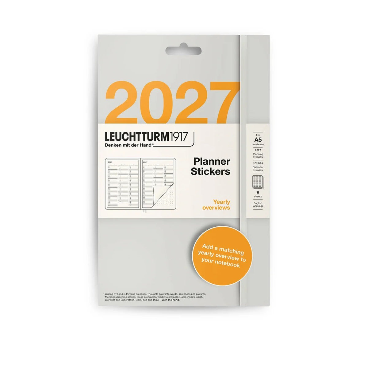 Leuchtturm 1917 - Agenda Pegatina (Planner Stickers) - Agenda 2027