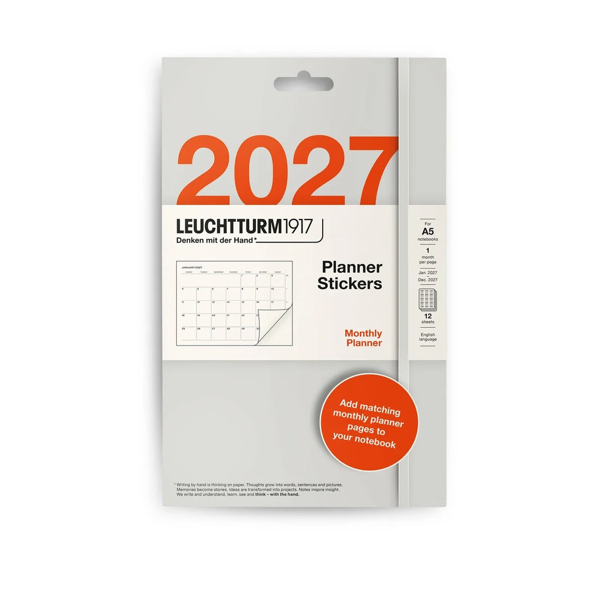 Leuchtturm 1917 - Agenda Pegatina (Planner Stickers) - Agenda 2027