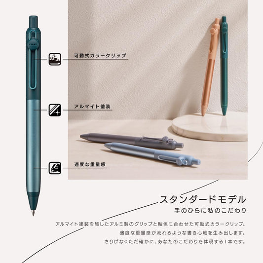 Uniball ZENTO Gel Pen - Flow Model - Tinta Negra
