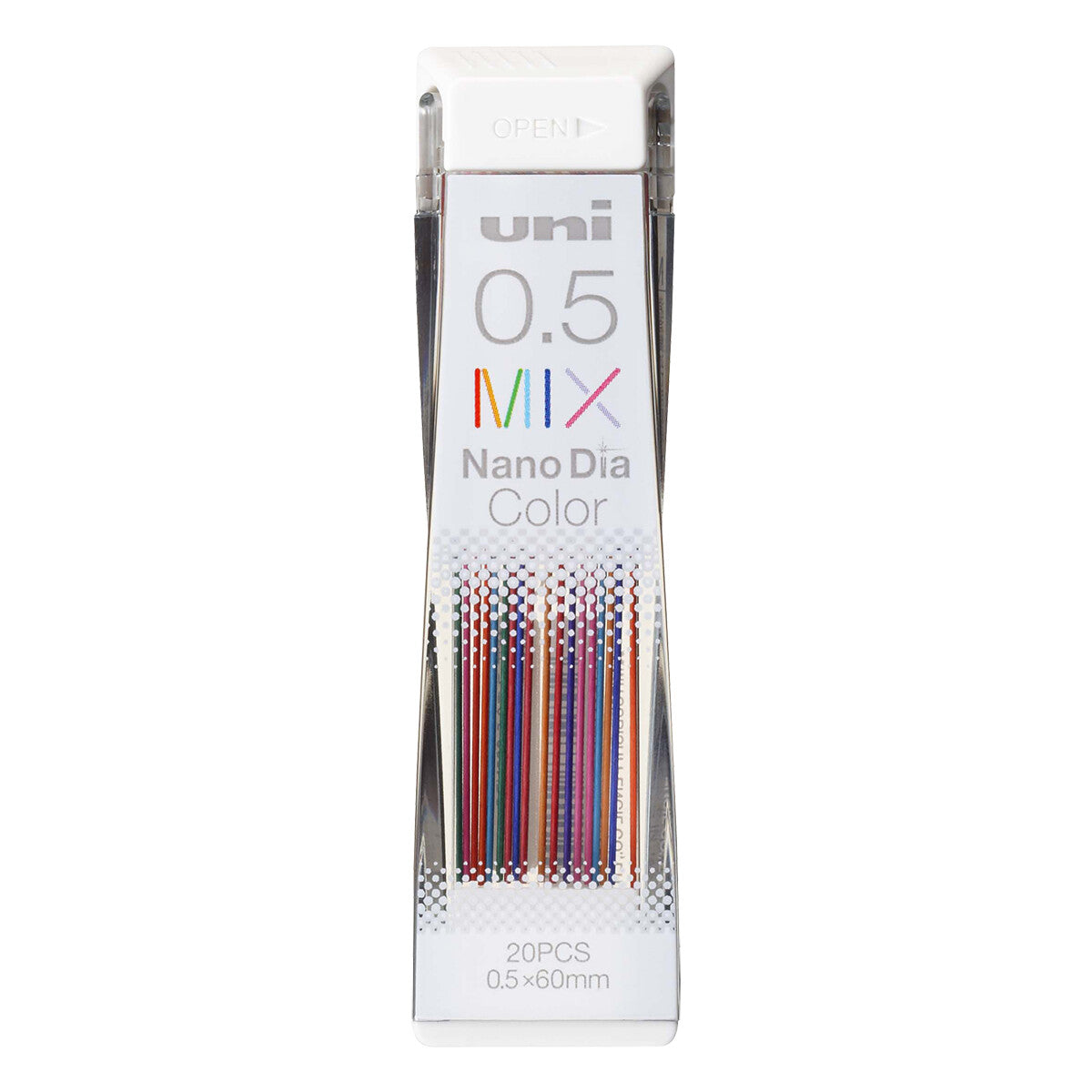 UNI-BALL - Uni Nano Dia Color Pencil Lead Refill Mina - 0.5mm - 20 unidades