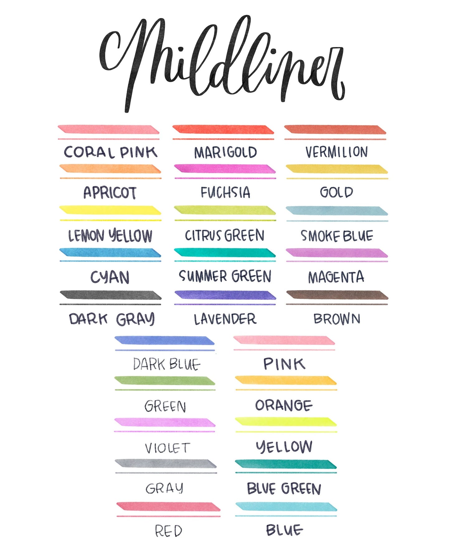 ZEBRA - Mildliner Highlighter Dual Tip - Chisel & Bullet Tip