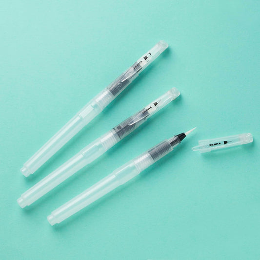 Zebra - Water Brush Pen - Set de 3