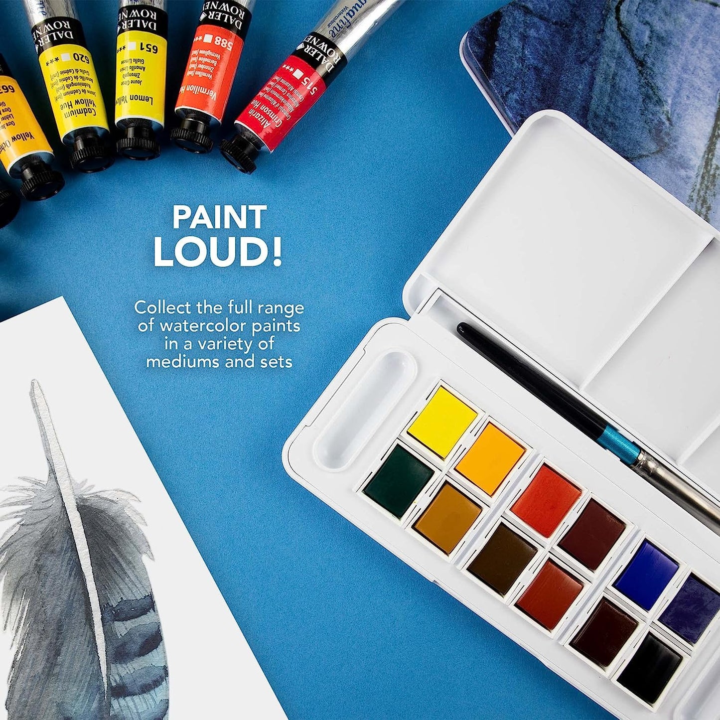 DALER-ROWNEY - Aquafine 12-pc Watercolor Travel Set