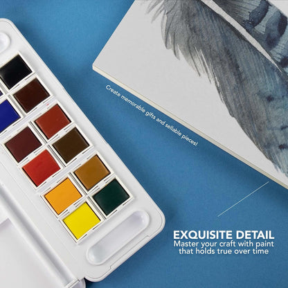 DALER-ROWNEY - Aquafine 12-pc Watercolor Travel Set