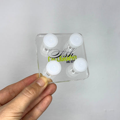 Ash Calligraphy Dinky Dips Mini Tinteros Base Acrílica de 4