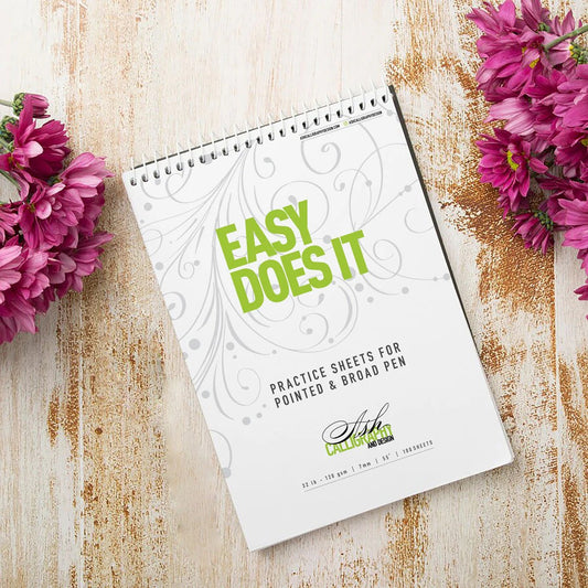 Ash Calligraphy Easy Does It Practice Pad - A4 - Encuadernación en Espiral