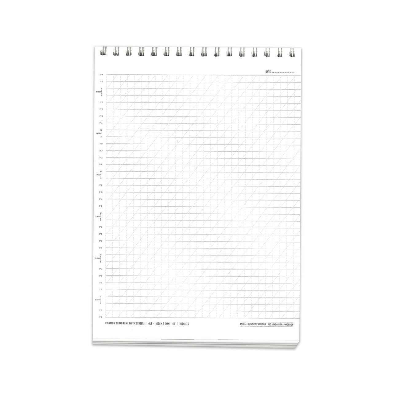 Ash Calligraphy Easy Does It Practice Pad - A4 - Encuadernación en Espiral