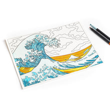 Cargar imagen en el visor de la galería, Art History Coloring Books  - Hokusai CAJA GOLPEADA DESCUENTO
