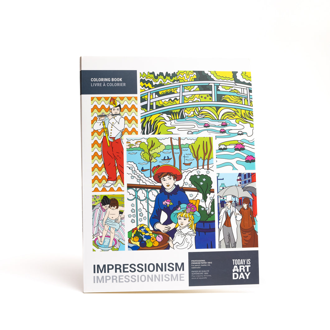 Art History Coloring Books  - Impressionism CAJA GOLPEADA DESCUENTO