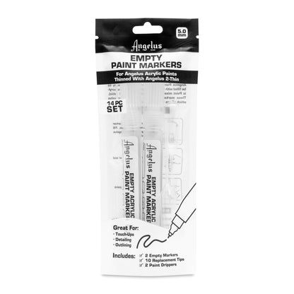 ANGELUS - Empty Acrylic Paint Marker 5.0mm - 2 unidades