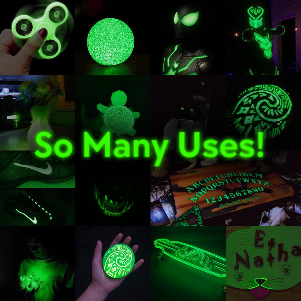 ANGELUS - Glow In The Dark Green Glow Paint (Pintura que brilla en la oscuridad)