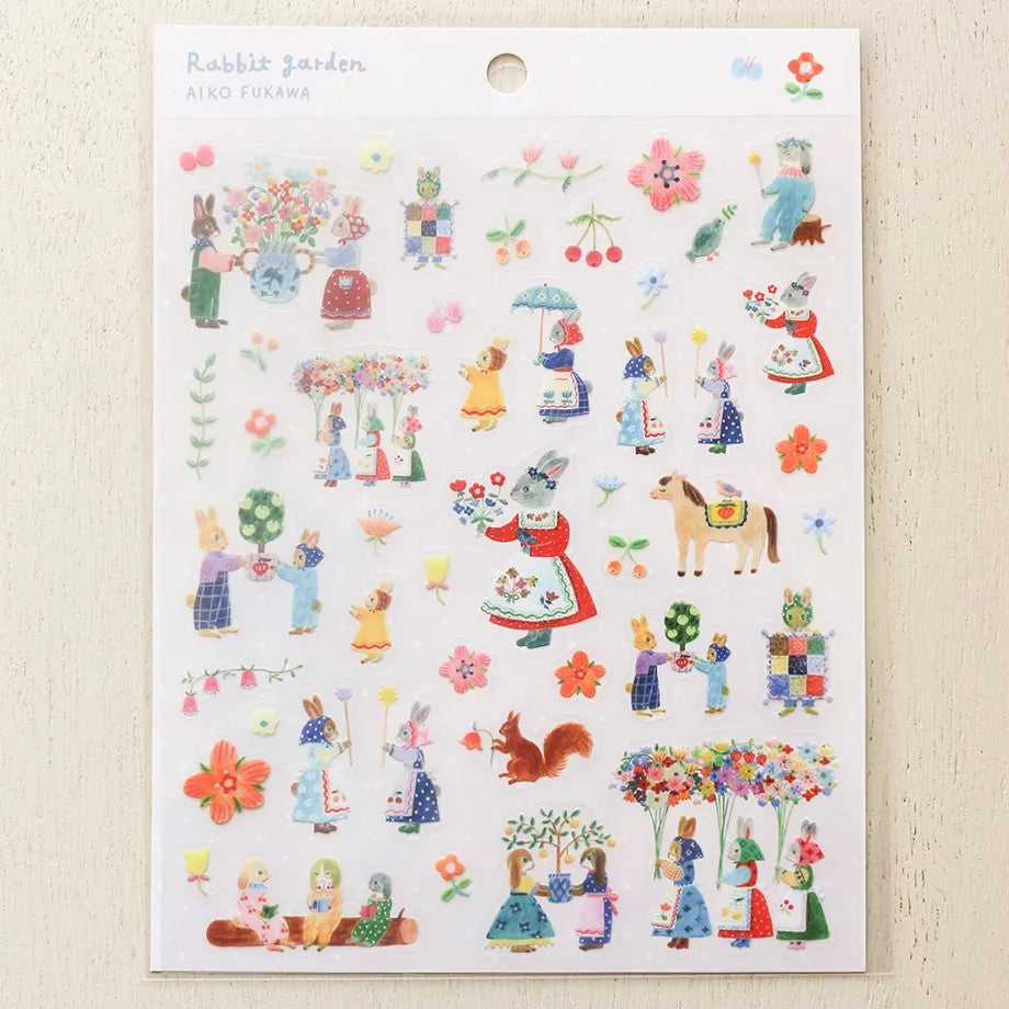 Aiko Fukawa - Rabbit Garden Sticker Sheet