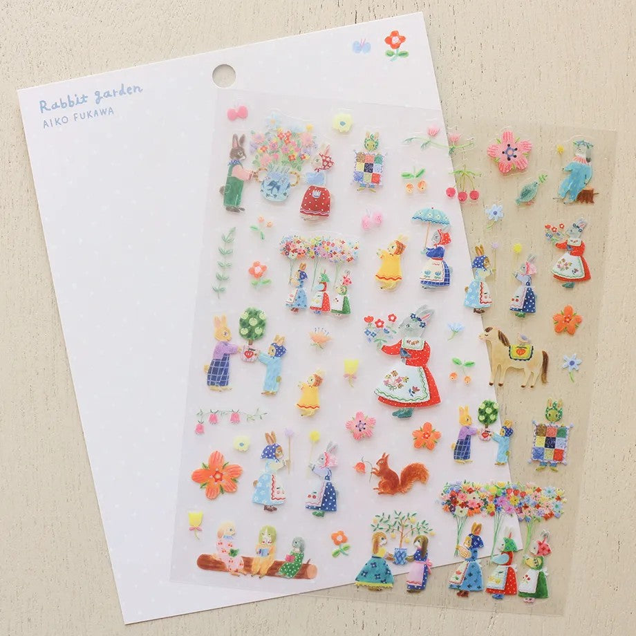Aiko Fukawa - Rabbit Garden Sticker Sheet