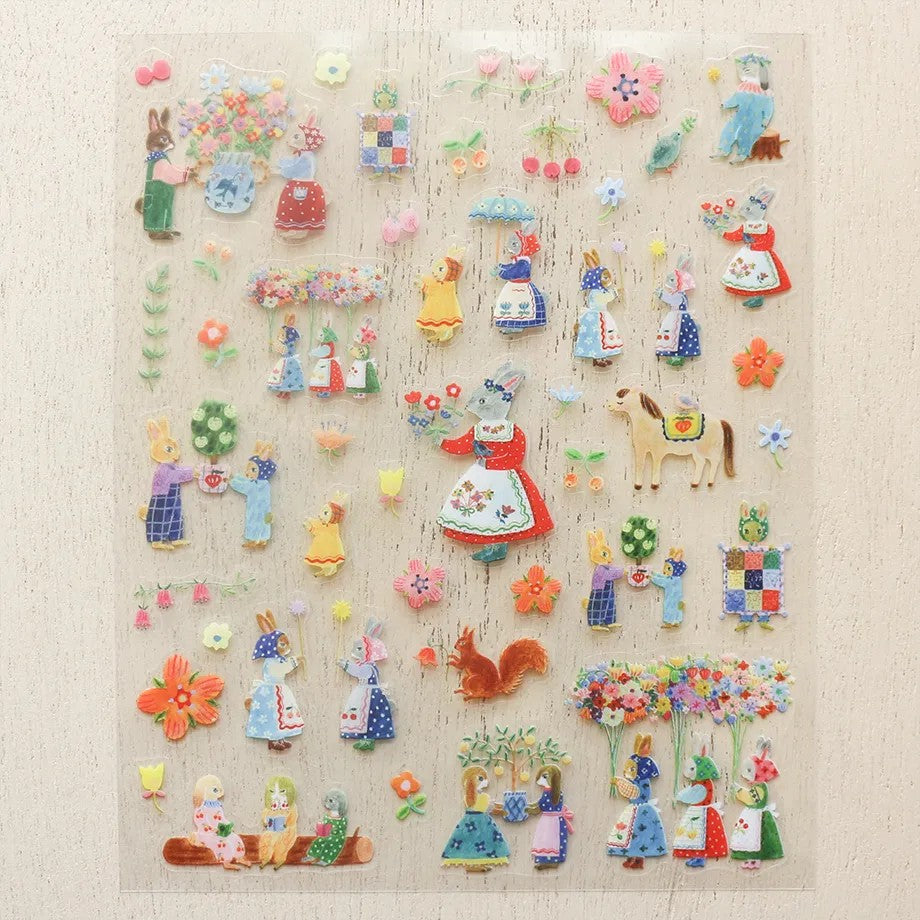 Aiko Fukawa - Rabbit Garden Sticker Sheet