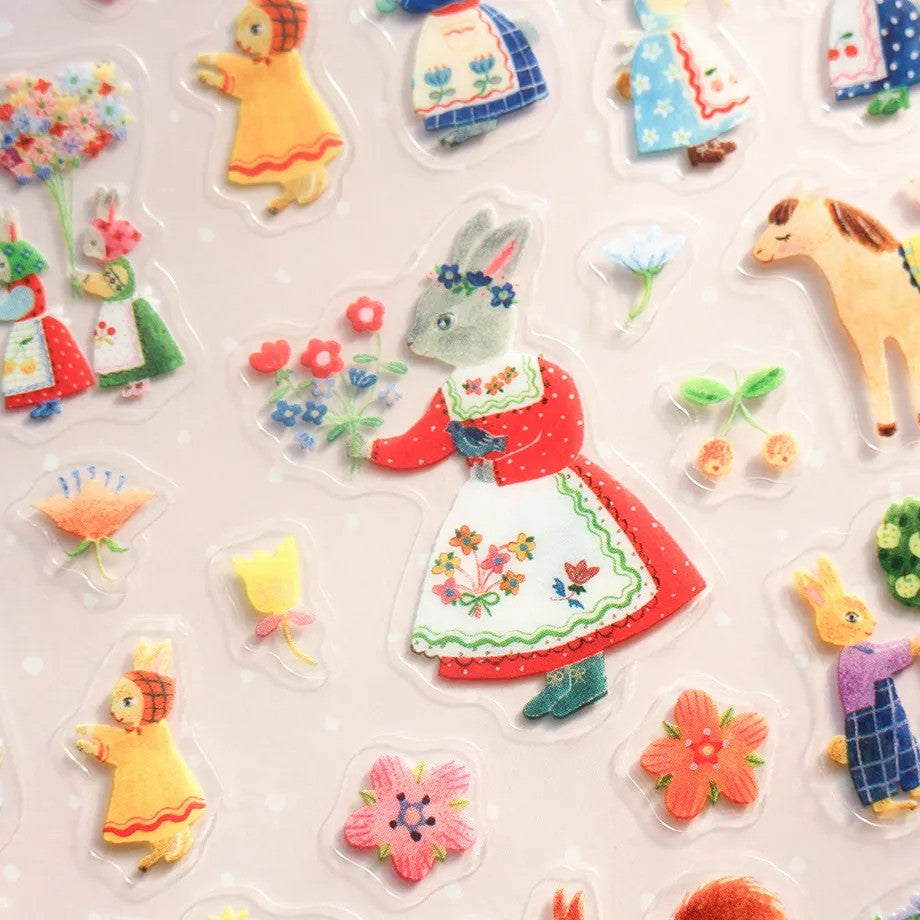 Aiko Fukawa - Rabbit Garden Sticker Sheet